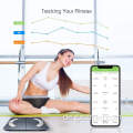 Bluetooth Smart Body Fat Scale 396 lbs Schwarz